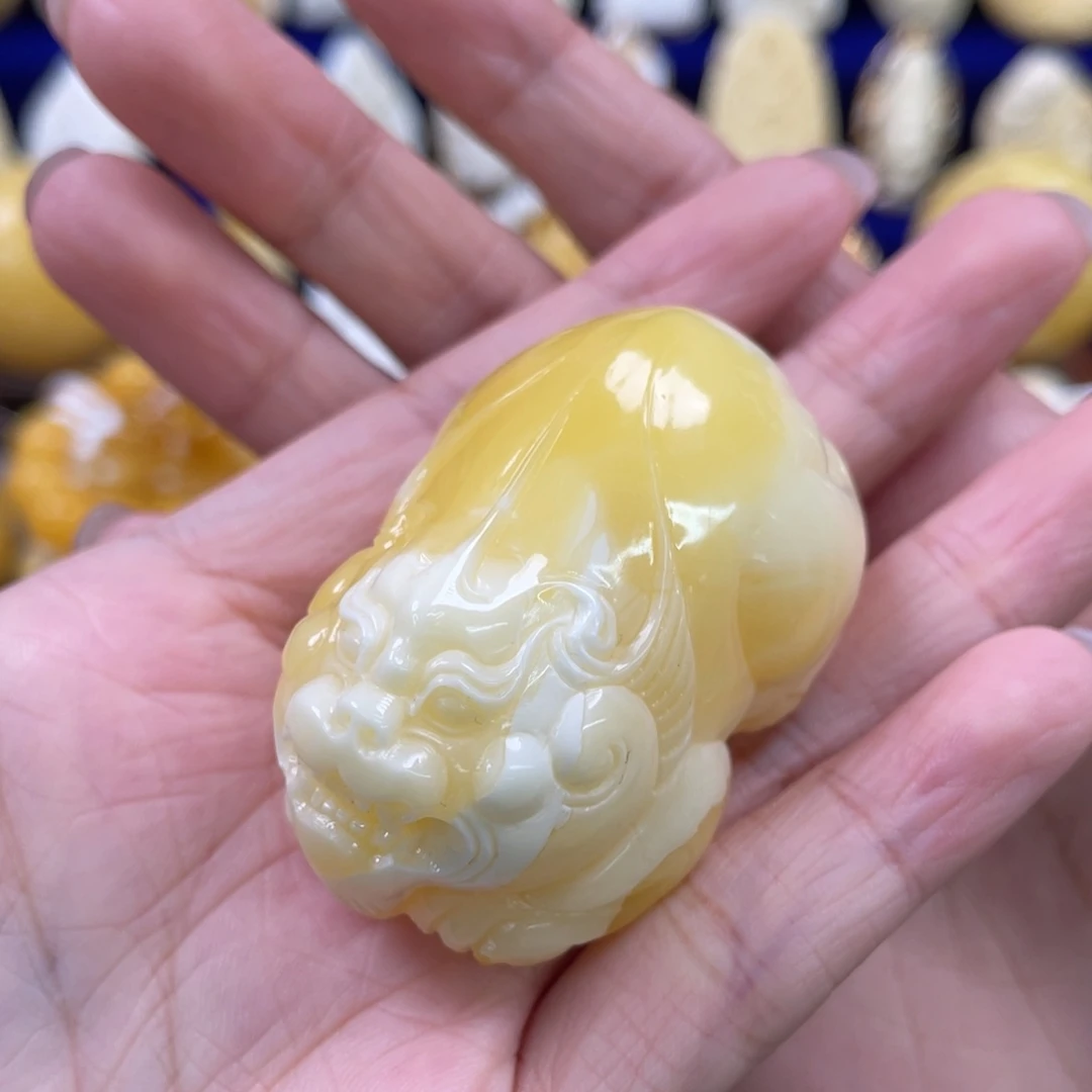 未镶嵌蜜蜡裸石琥珀蜜蜡貔貅吊坠