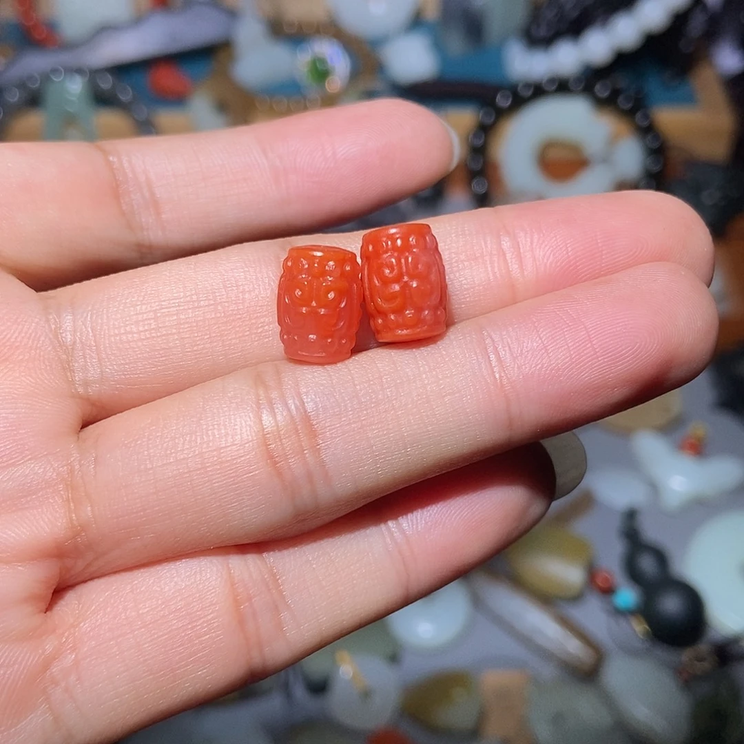 阿***强南红玛瑙未镶嵌颈饰
