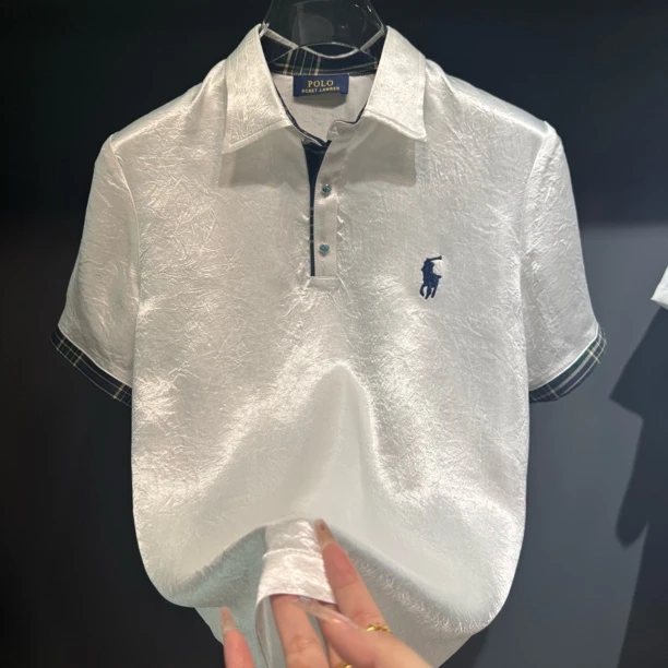 【米姐Umi】T新款醋酸设计师男女同款潮流时尚休闲Polo翻领P052