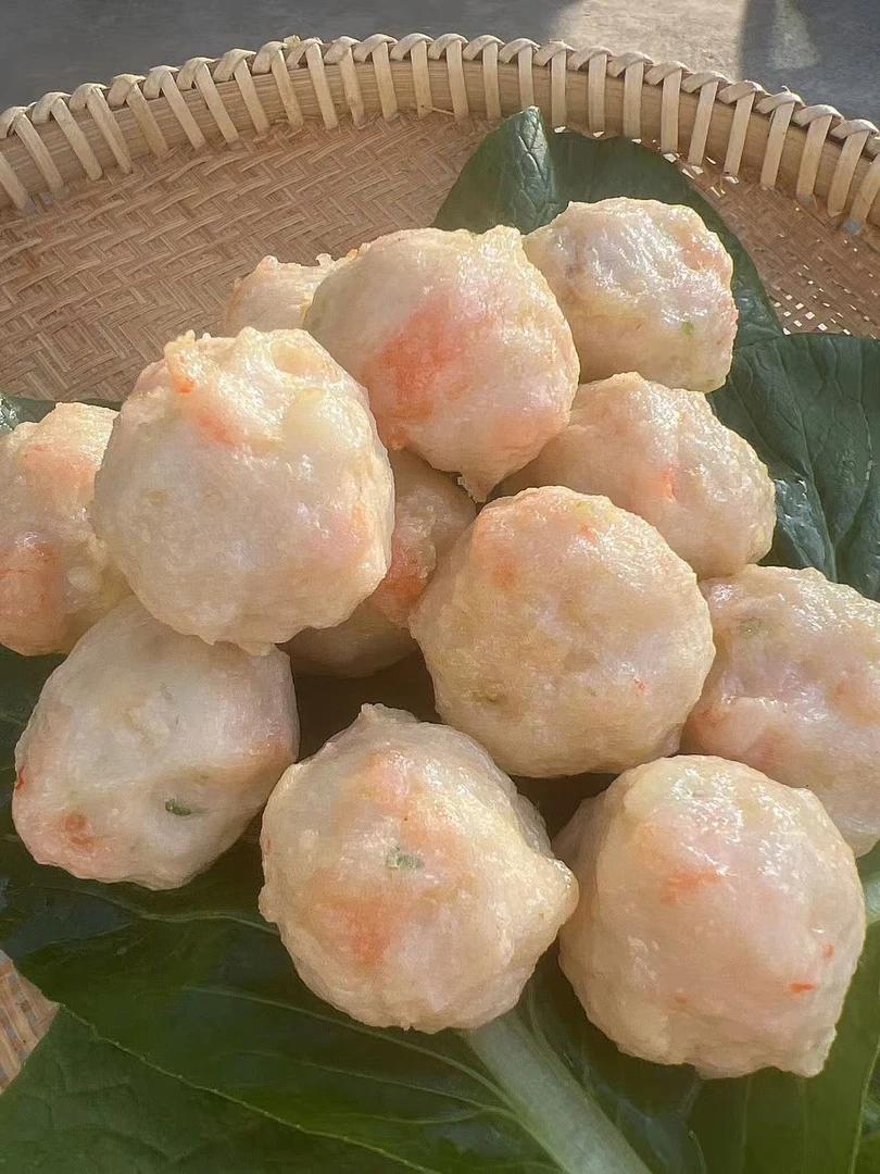 潮汕特产纯手打丸子（鲜虾丸 墨鱼丸 鱿鱼丸）