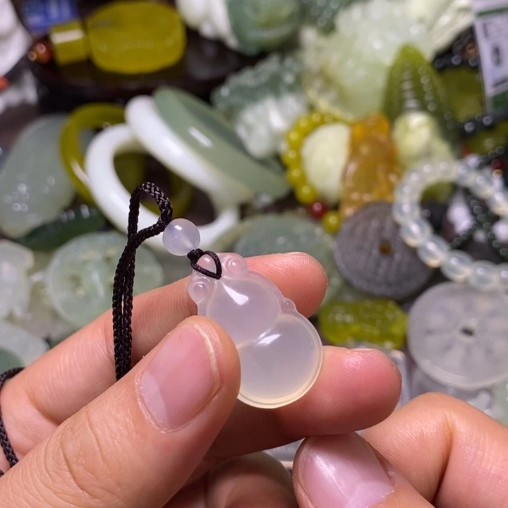 岫玉未镶嵌岫玉手把件