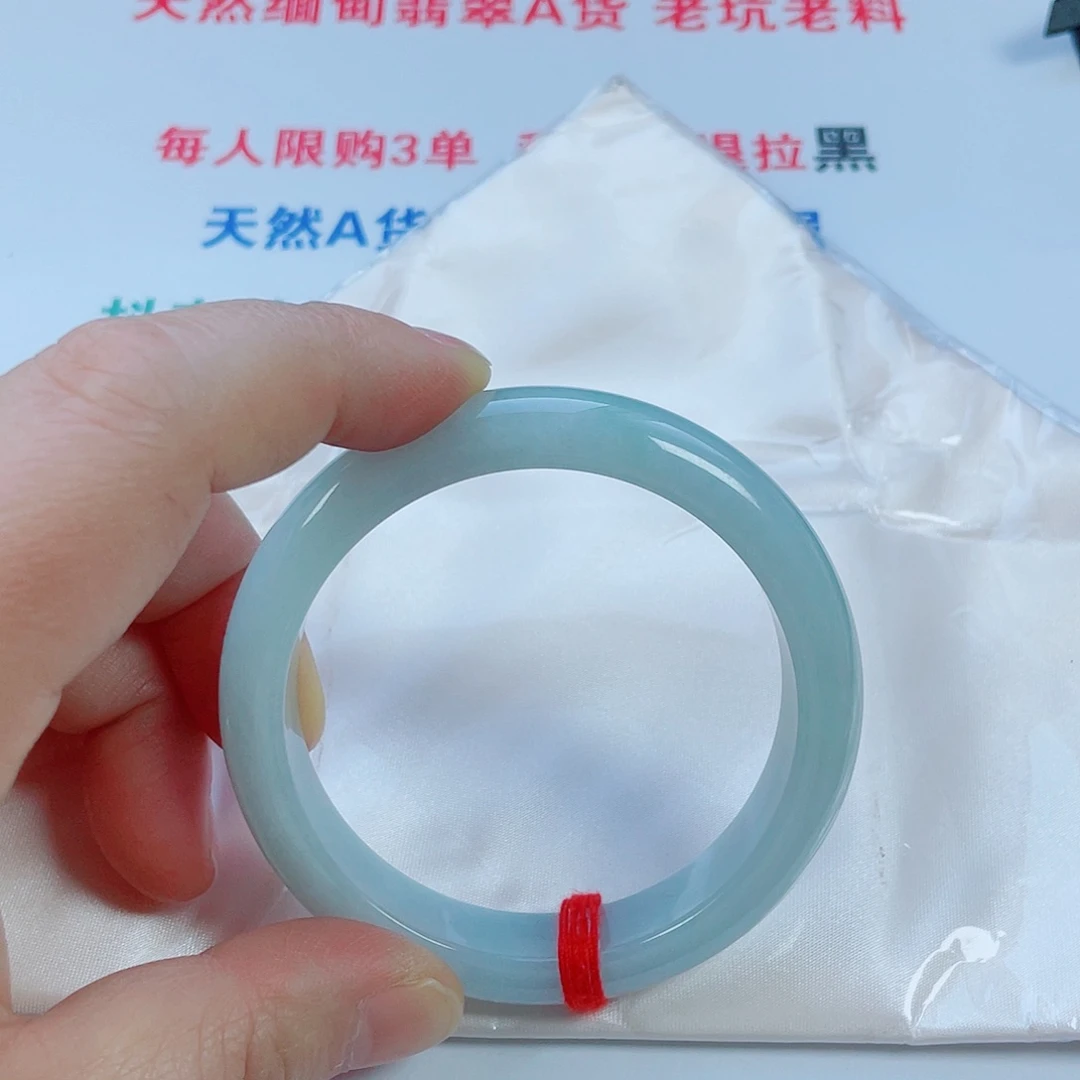 翡翠未镶嵌手镯天然翡翠手镯56.3
