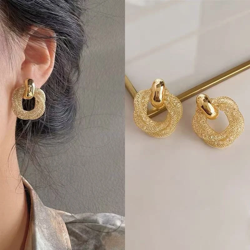 铜合金耳饰 46气质2024新款小众设计感高级感轻奢耳饰