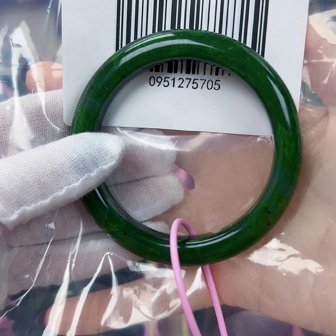 和田玉（碧玉）手镯未镶嵌58