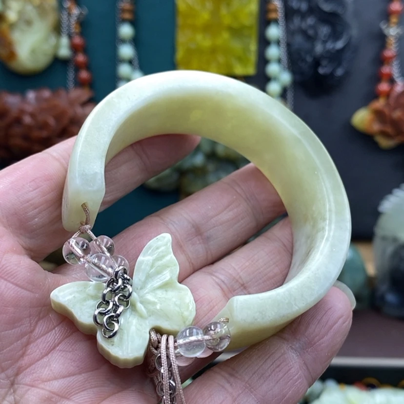 【闪购商品】未镶嵌岫玉手镯55