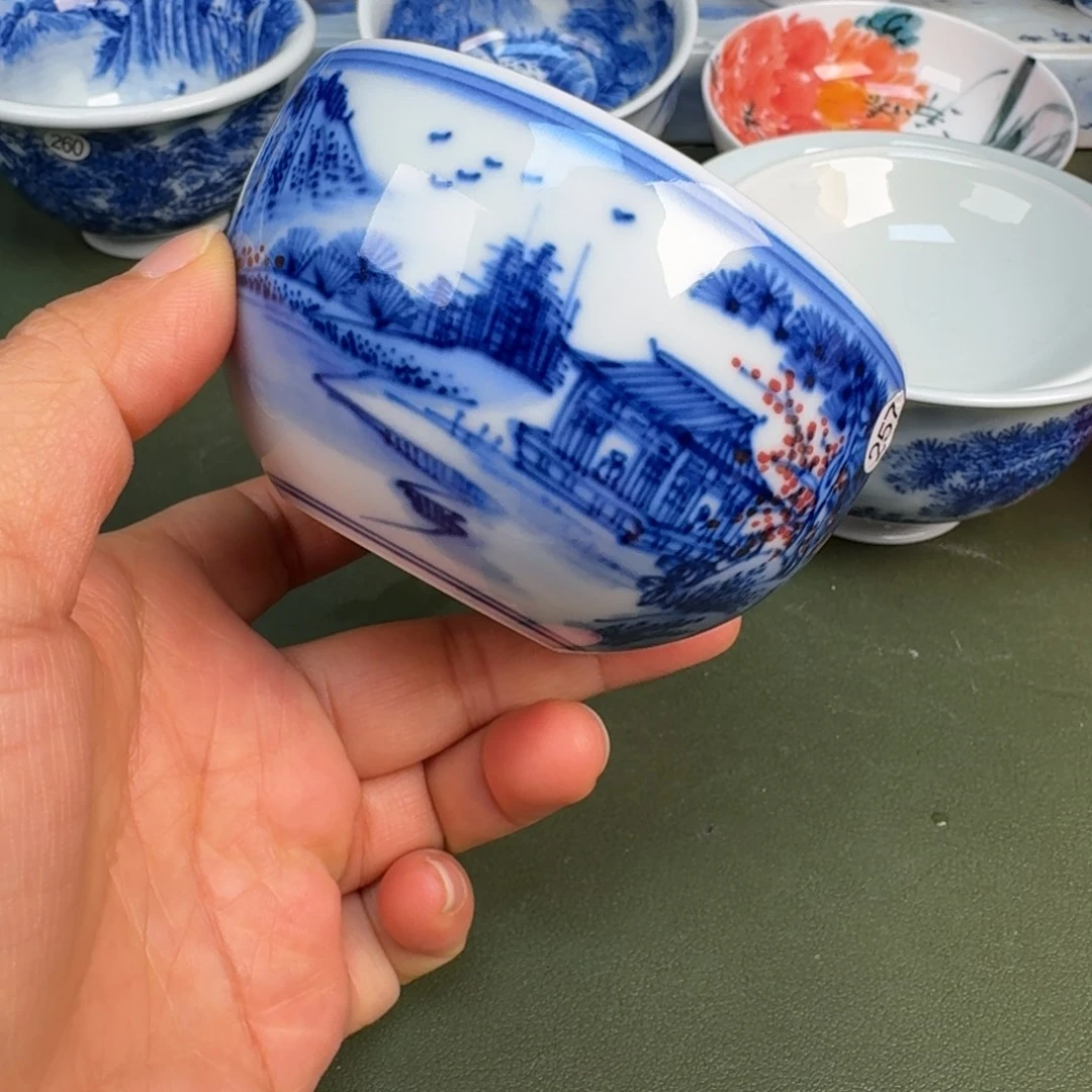 陶景德镇纯手绘茶具圆圆257