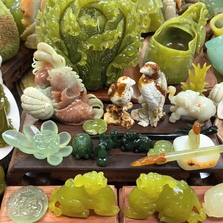 蛇纹石玉未镶嵌手把