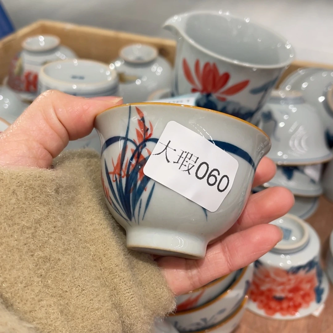 有瑕釉下彩纯手绘