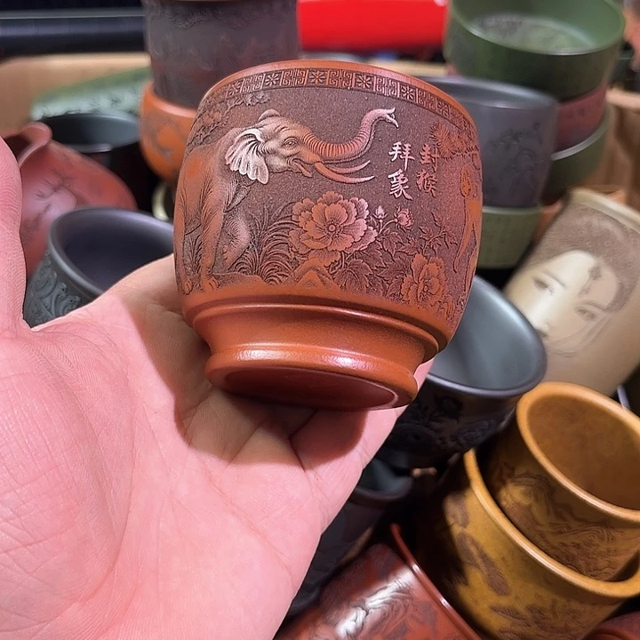 茶杯紫砂全手工紫砂主人杯