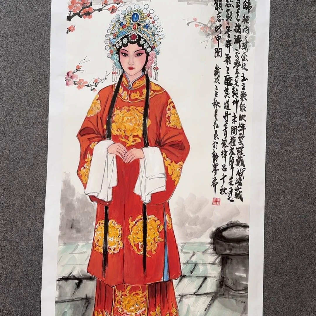 国画zz粟红英老师手绘作品