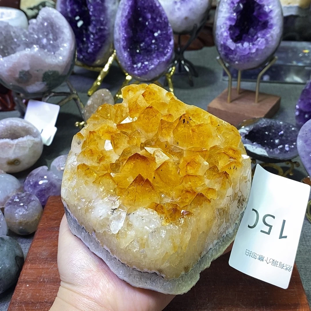 紫晶未镶嵌珠宝半成品