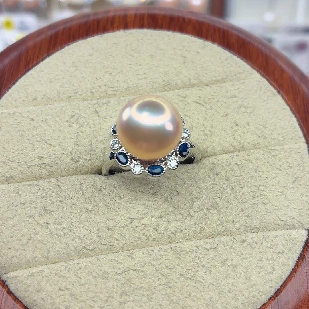 戒指合金淡水珍珠