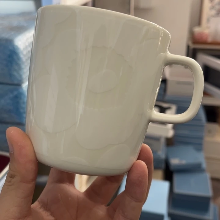 marimekko白花400ml马克