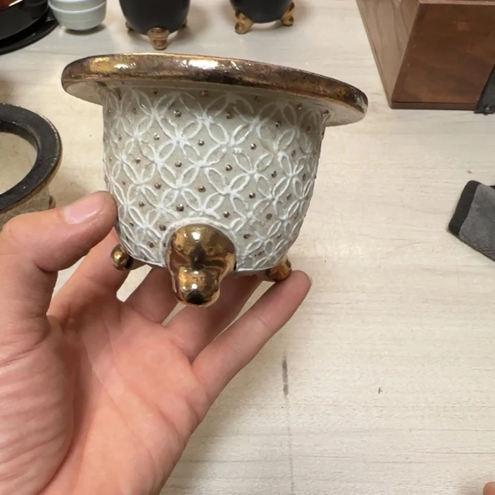 疯***鱼瓷片茶道具工艺品