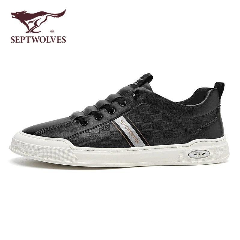 七匹狼男鞋2025新款秋季透气百搭休闲鞋一脚蹬低帮板鞋男士小白鞋