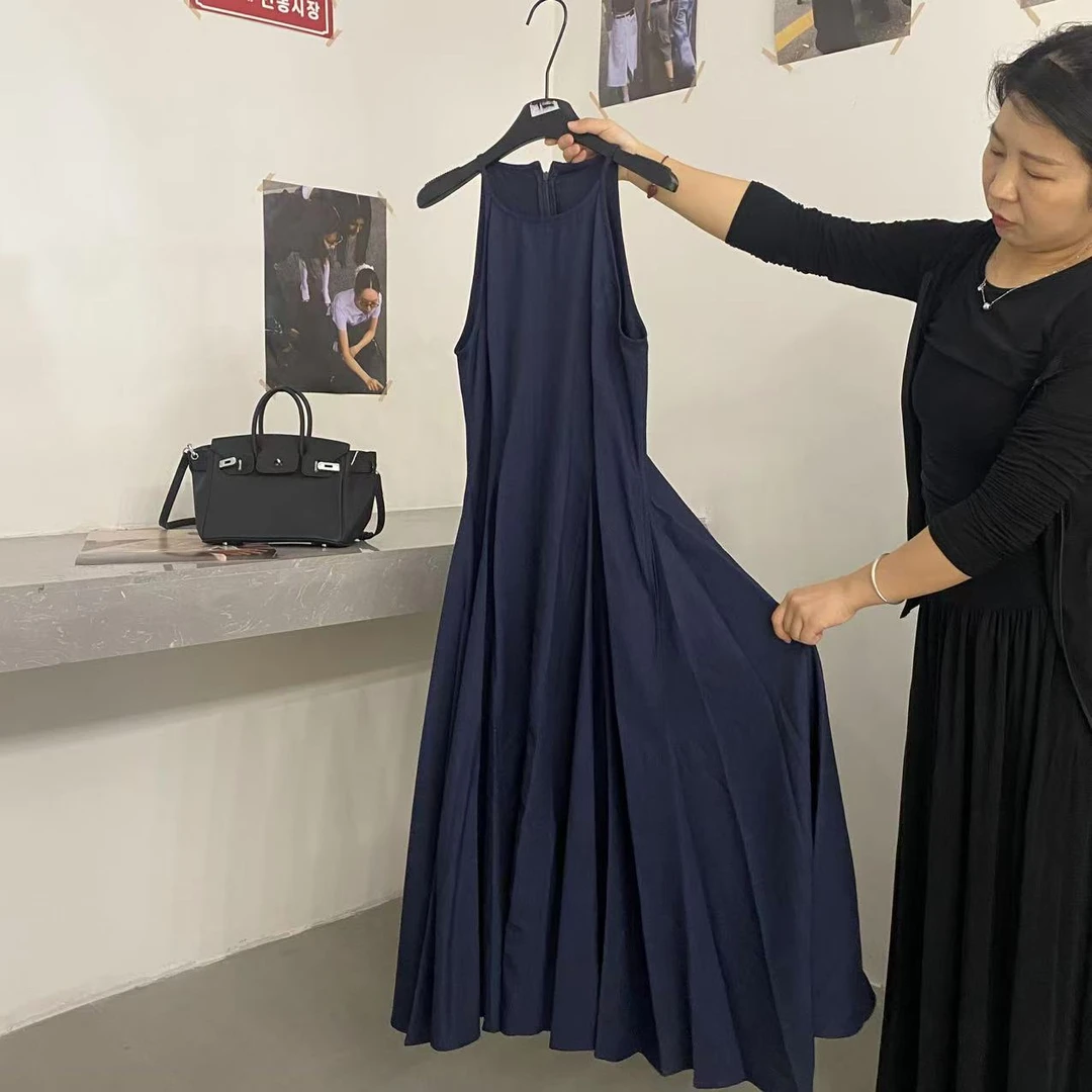 【ARONG阿荣家】吊带长裙188598-牛仔蓝-ML-XL