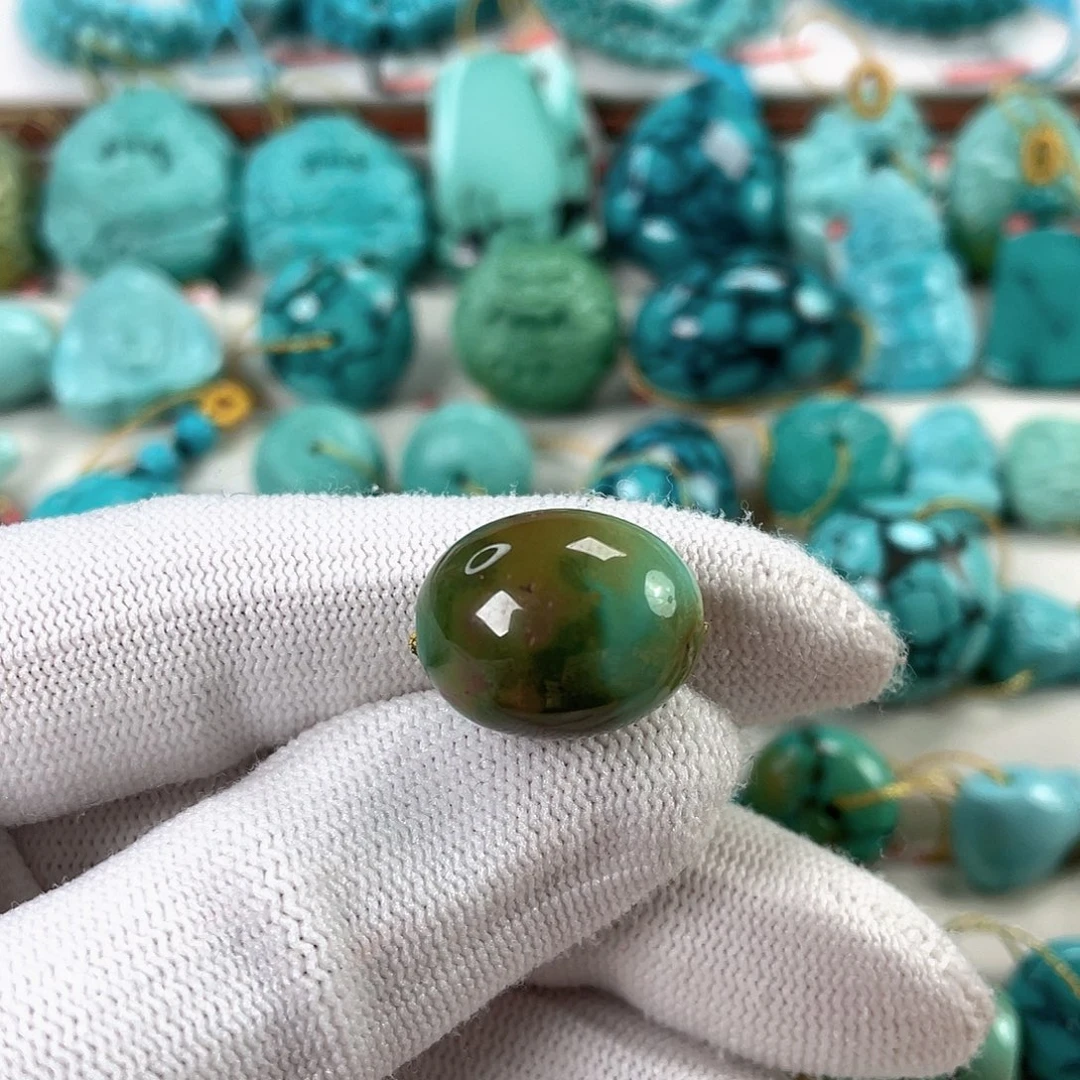 绿松石未镶嵌车挂