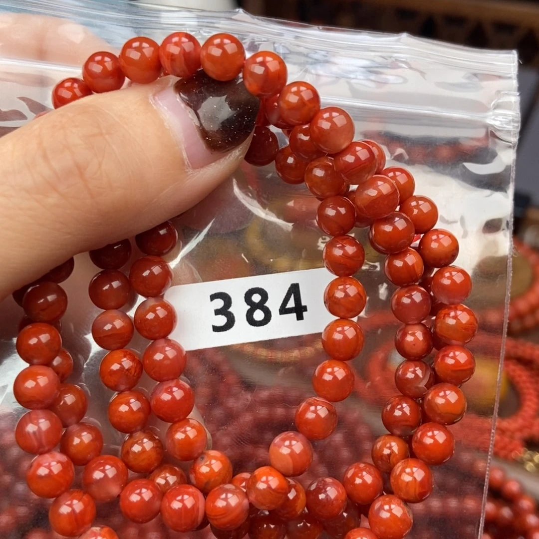 南红玛瑙未镶嵌手链