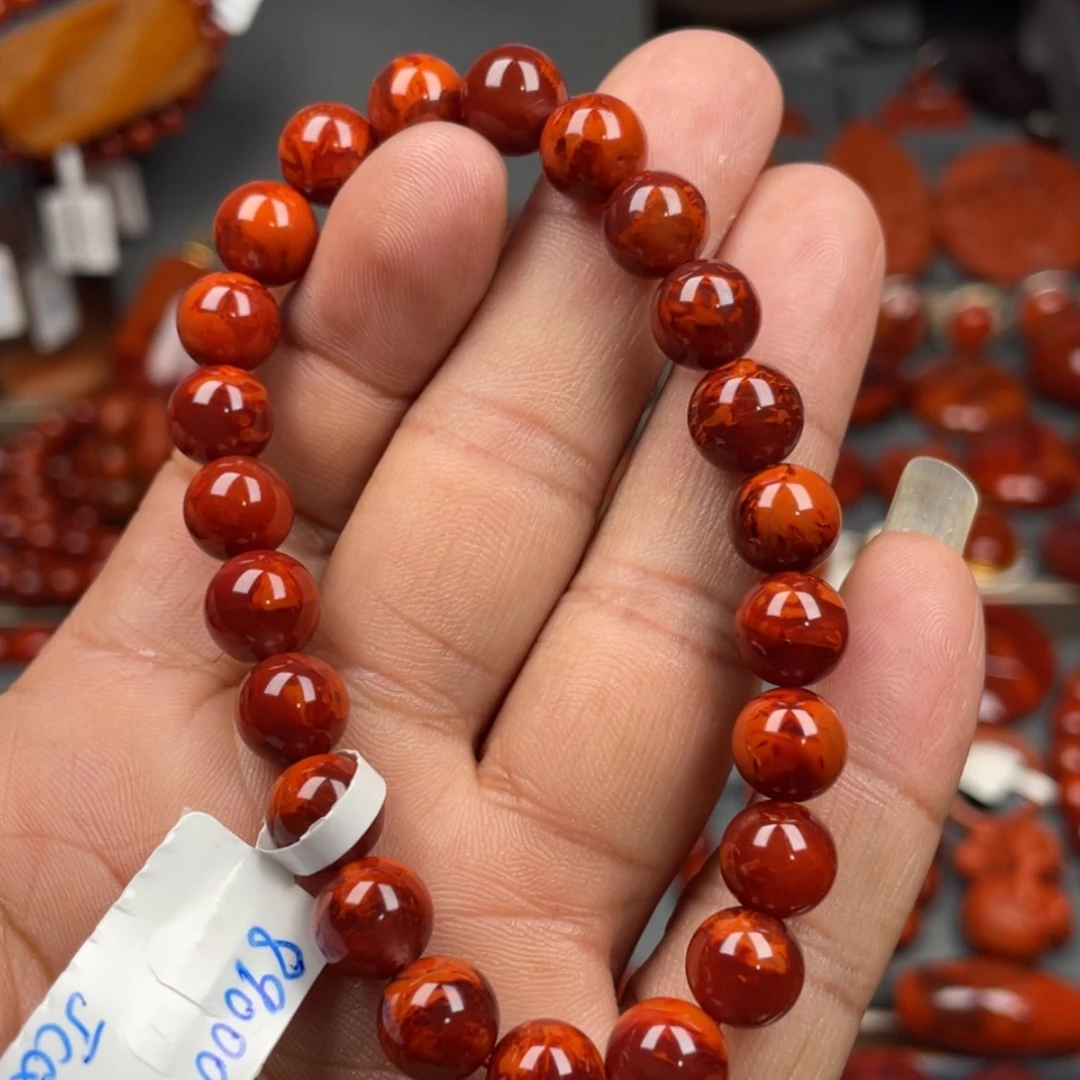 【闪购商品】南红玛瑙珠宝奇石未镶嵌单圈8