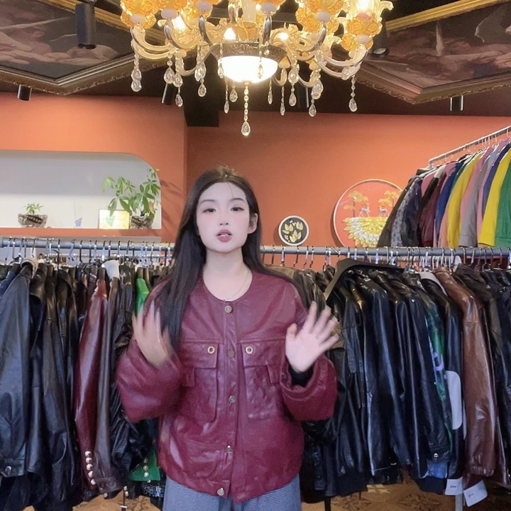 真皮绵羊皮外套25267