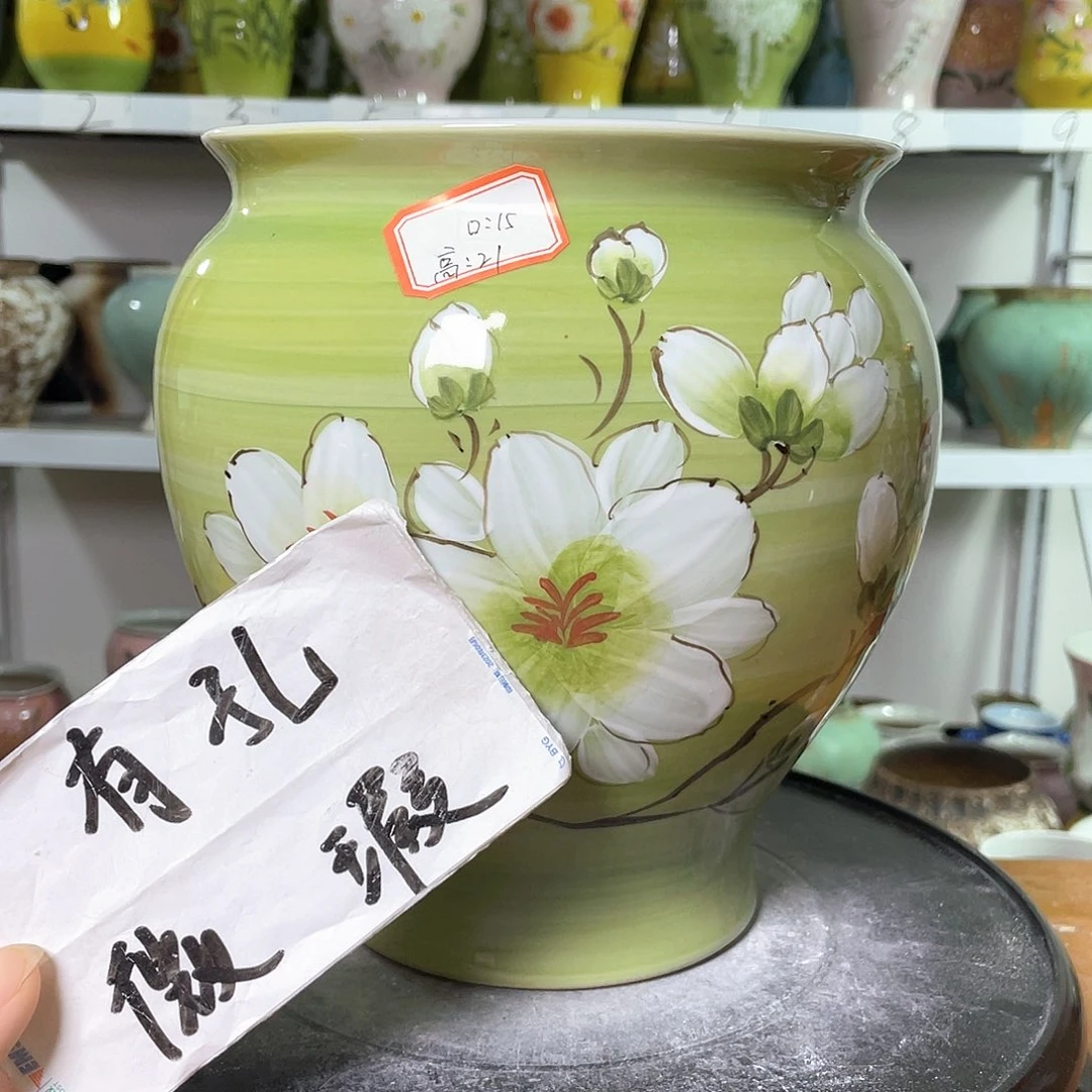 景德镇陶瓷花盆微瑕369