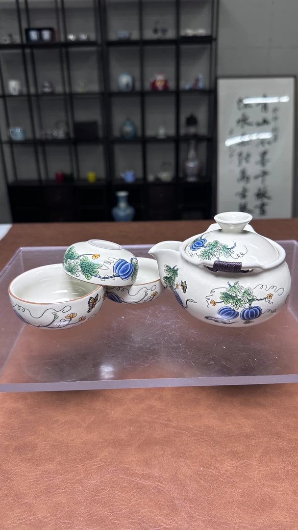 旅行套-西瓜手抓壶（一壶三杯）新款@ZH999