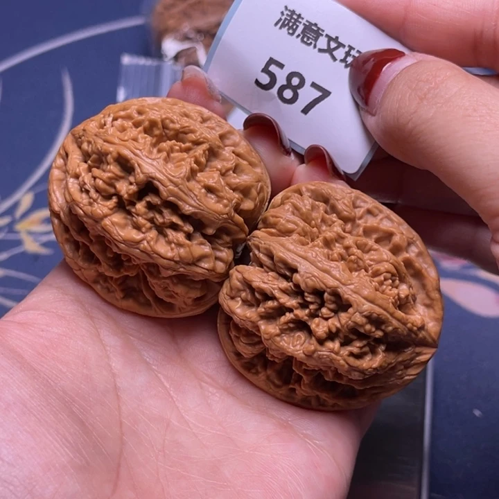 文玩核桃把件粗筋45.587