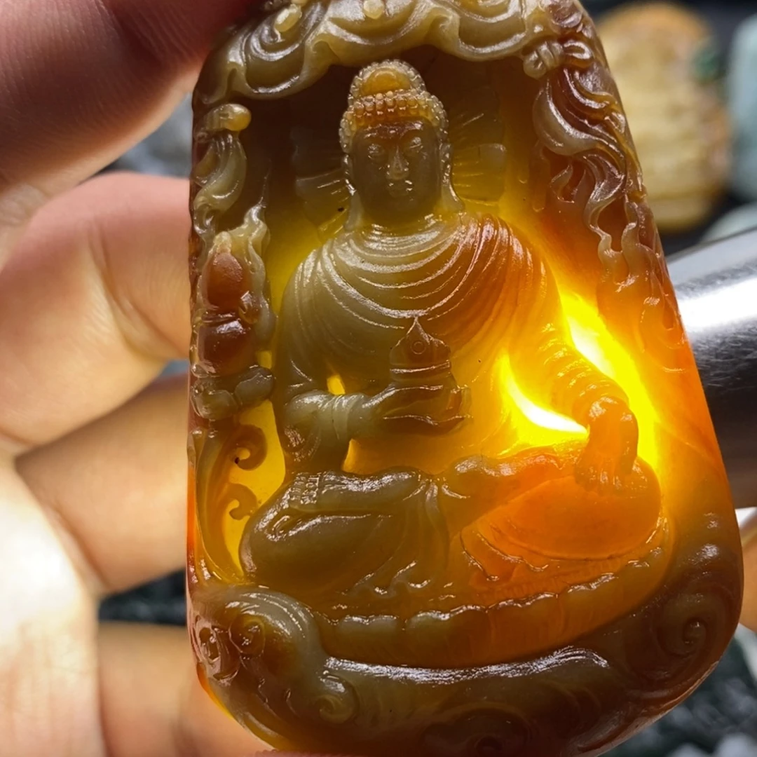 未镶嵌定制翡翠天然翡翠A货大日如来阿弥陀佛
