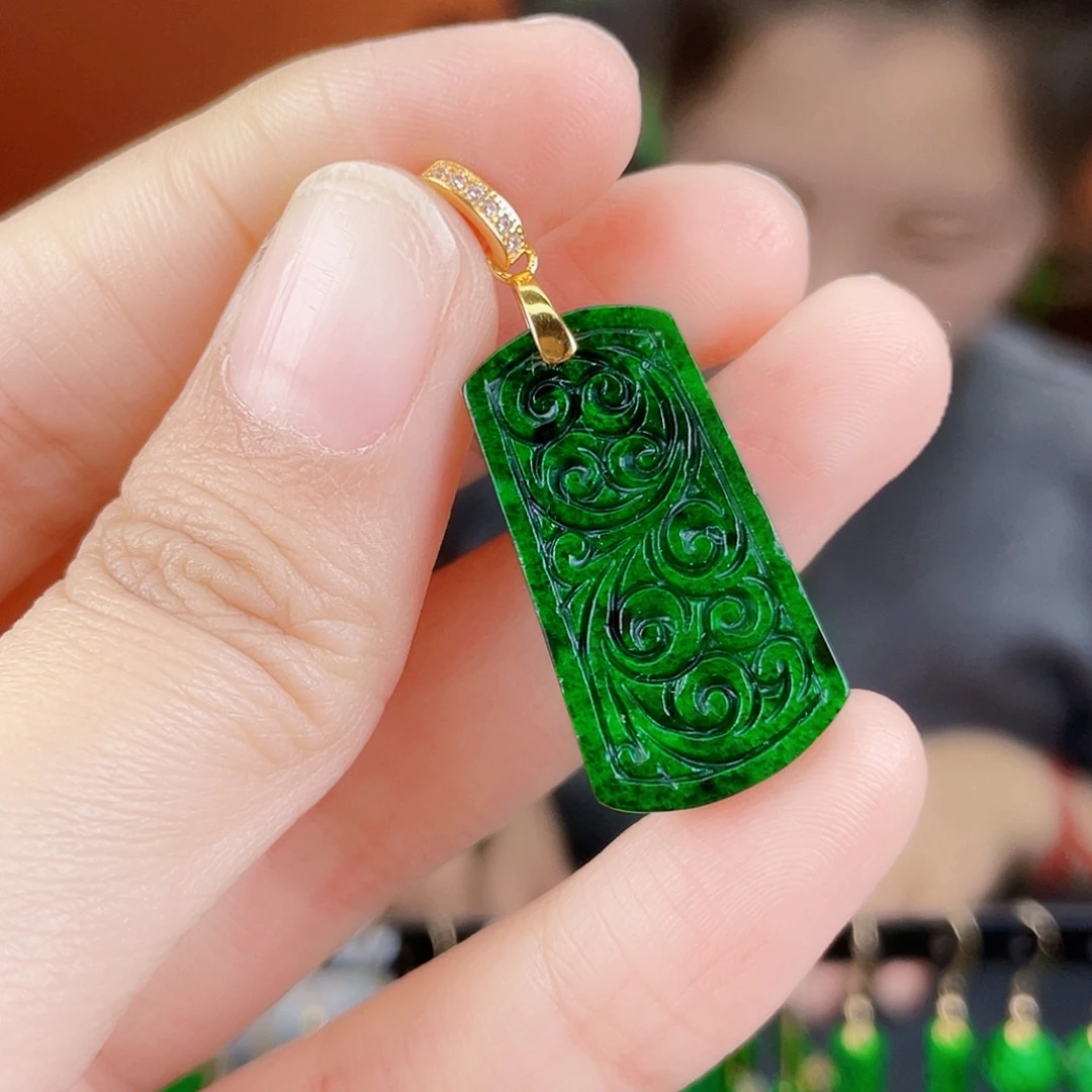 翡翠未镶嵌耳饰饰品