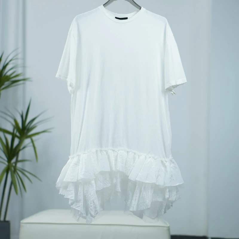 尚系列  E306-5  女装时尚撤柜短袖连衣裙白色SS01R06