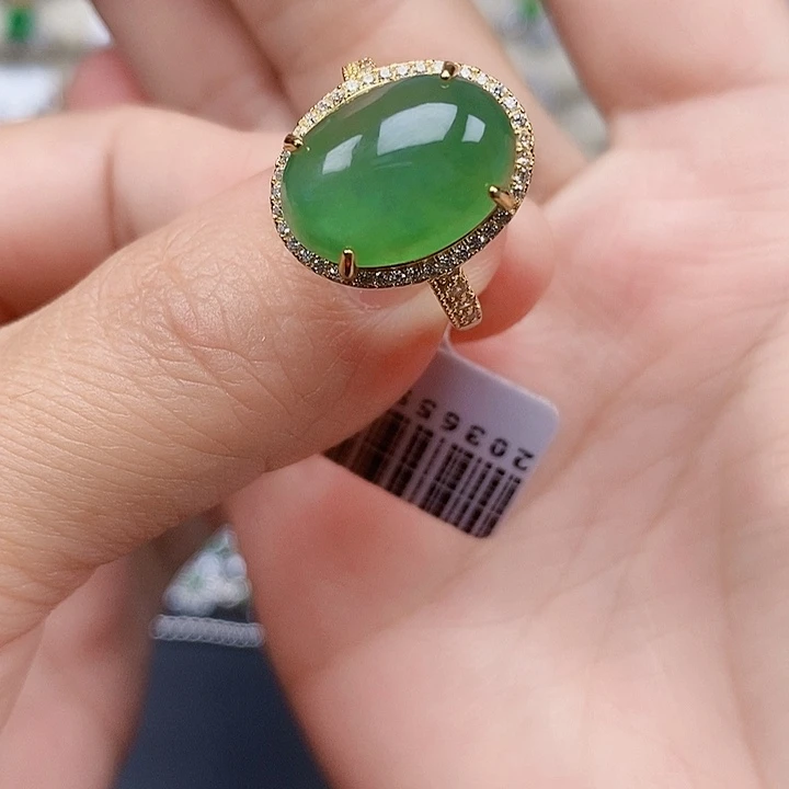 翡翠未镶嵌戒指缅甸翡翠a货