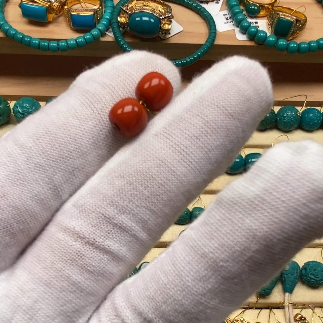 姜****南红玛瑙未镶嵌珠宝奇石125/7.9mm