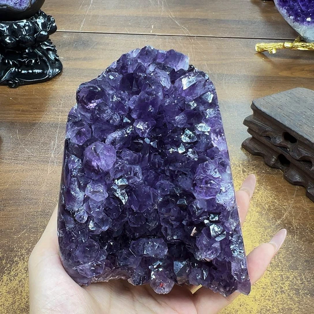未镶嵌紫晶摆件紫晶