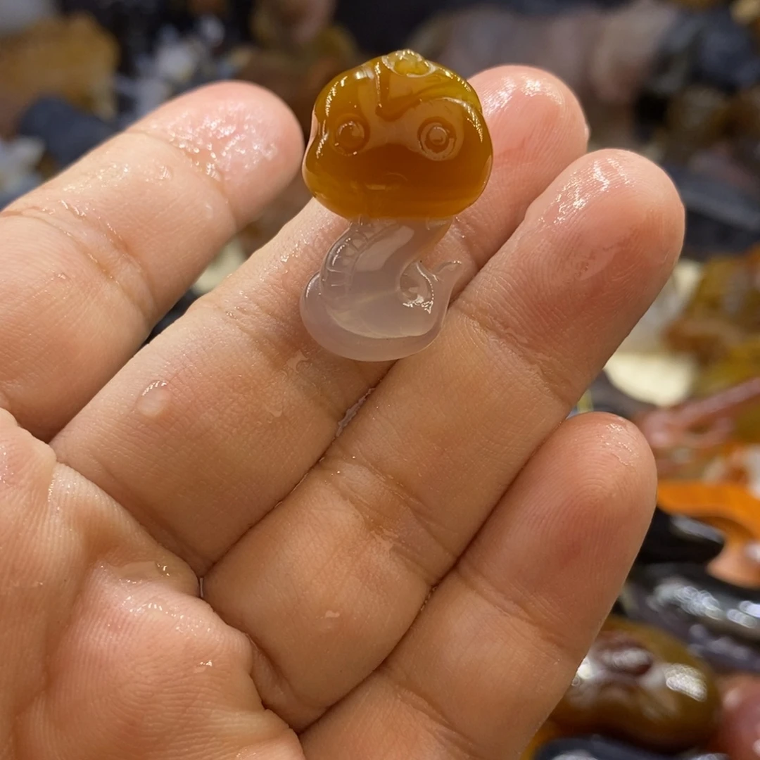 玛瑙/玉髓未镶嵌摆件手把件