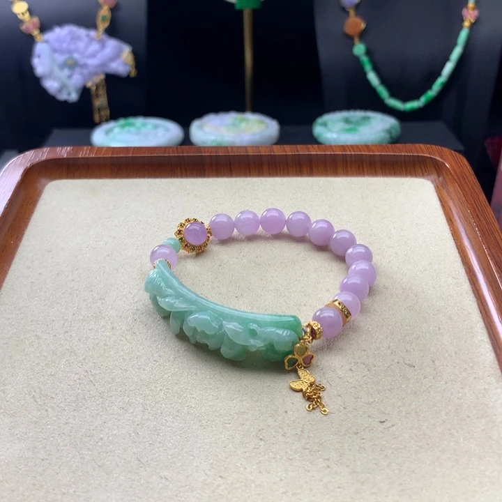 翡翠手链未镶嵌翡翠手牌