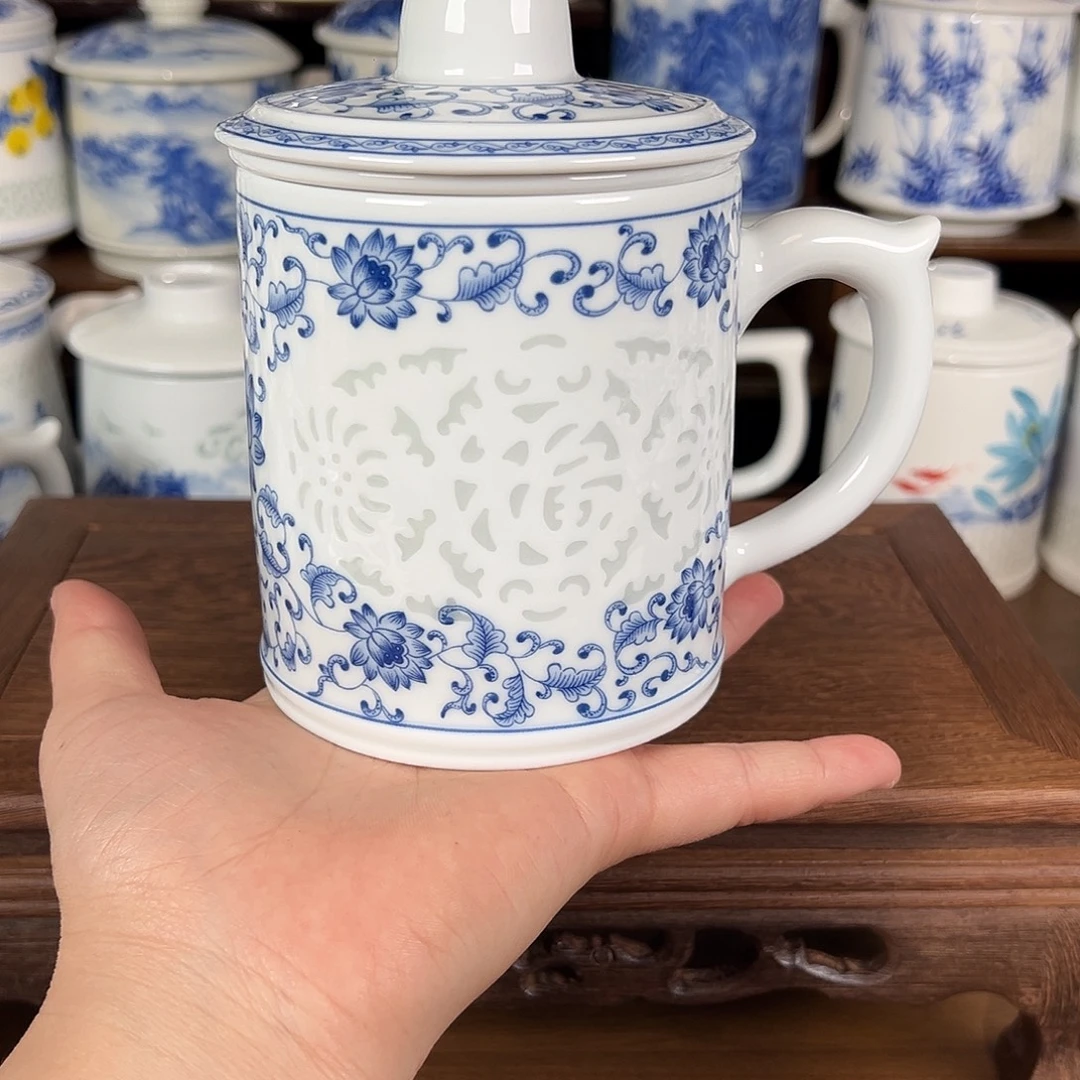 景德镇高温陶瓷办公杯家用