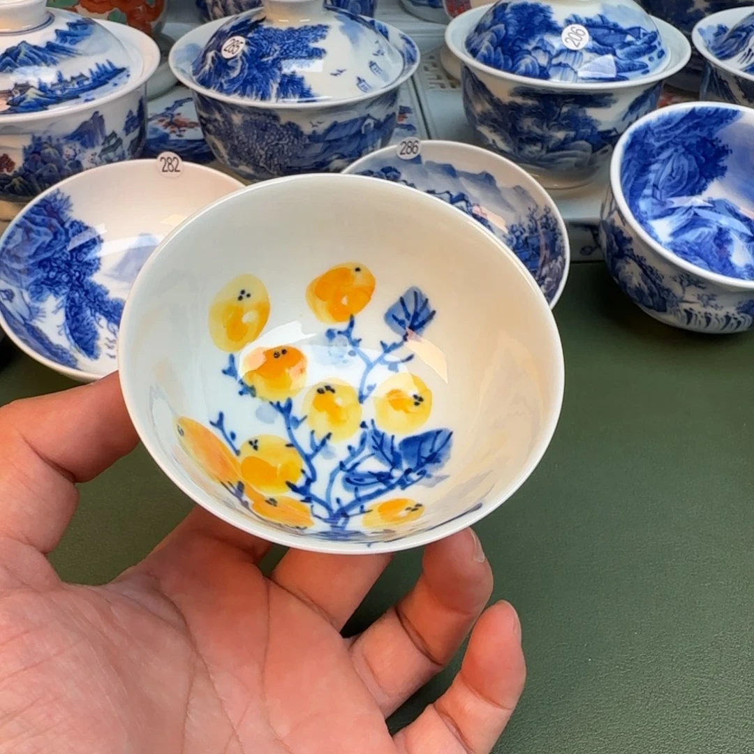 陶纯手工纯手绘茶具245