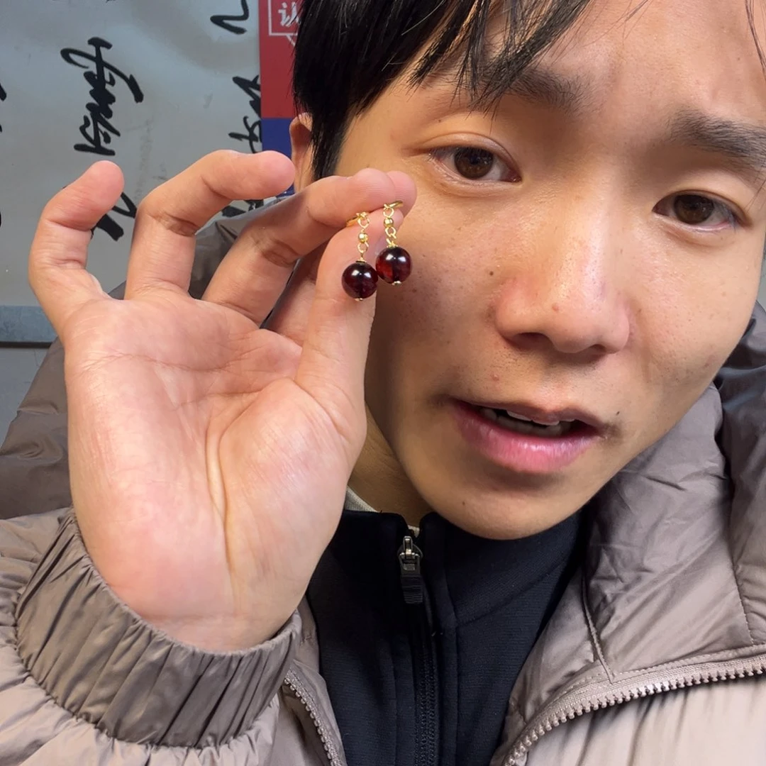 血珀颈饰银S925镶嵌多样性高端