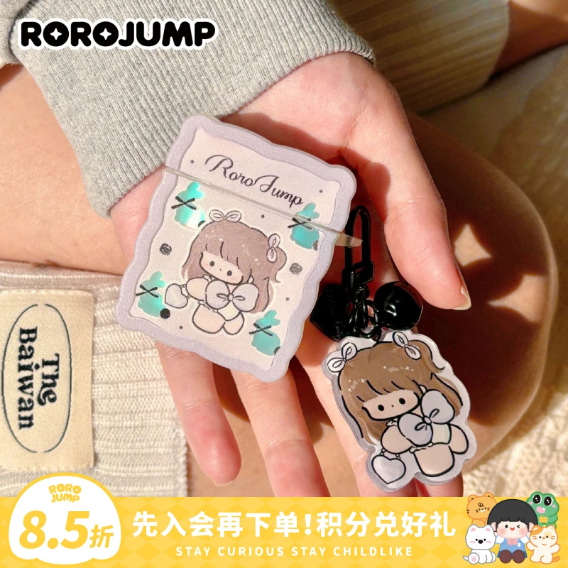 肉肉酱黑蔷薇肉肉耳机壳适用airpodspro卡通保护套女