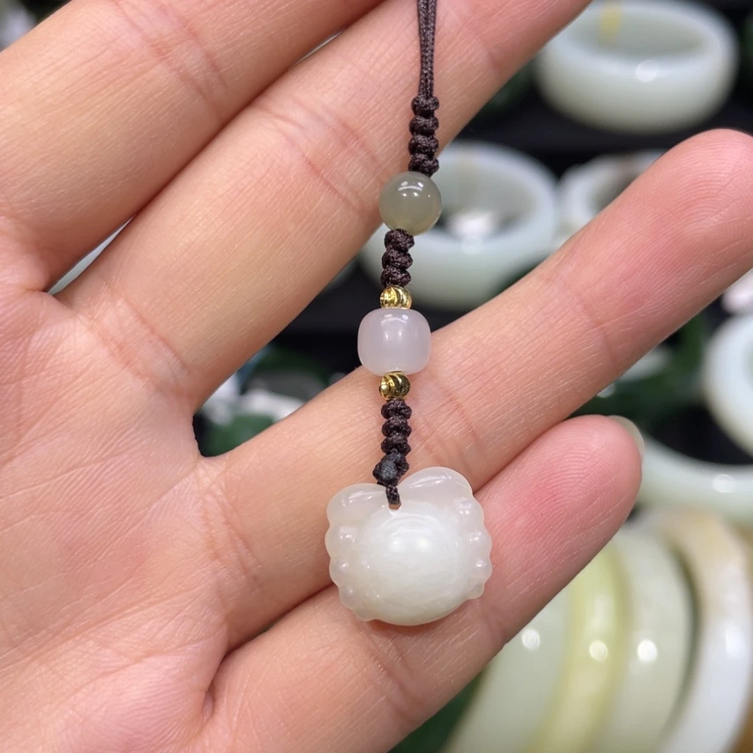 吊坠(不含链)未镶嵌和田玉手机链