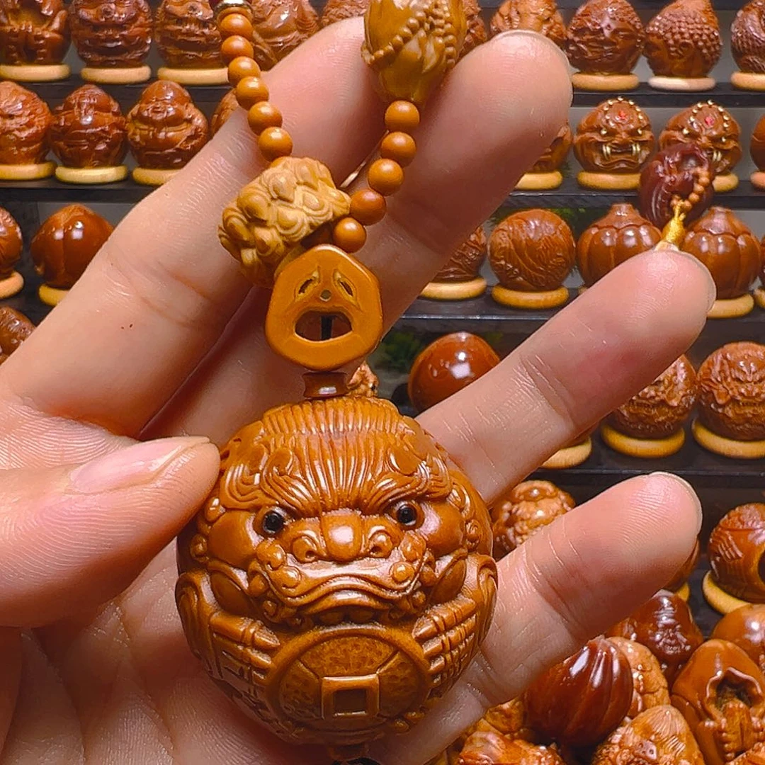 魔***怔橄榄核手串/手链大貔緧高配4.1