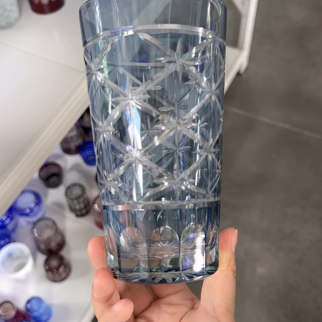 水晶玻璃高脚款微瑕一个