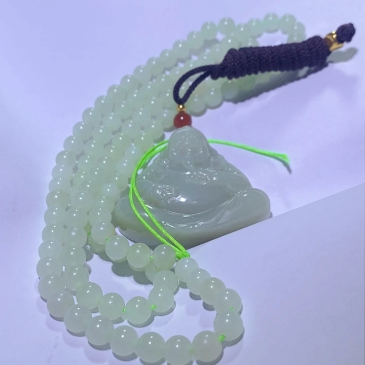 和田玉（青白玉）吊坠(赠链)未镶嵌