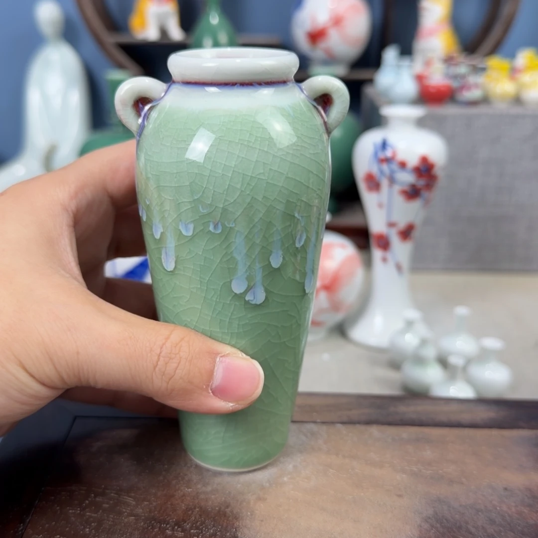 陶瓷手工小花器摆件