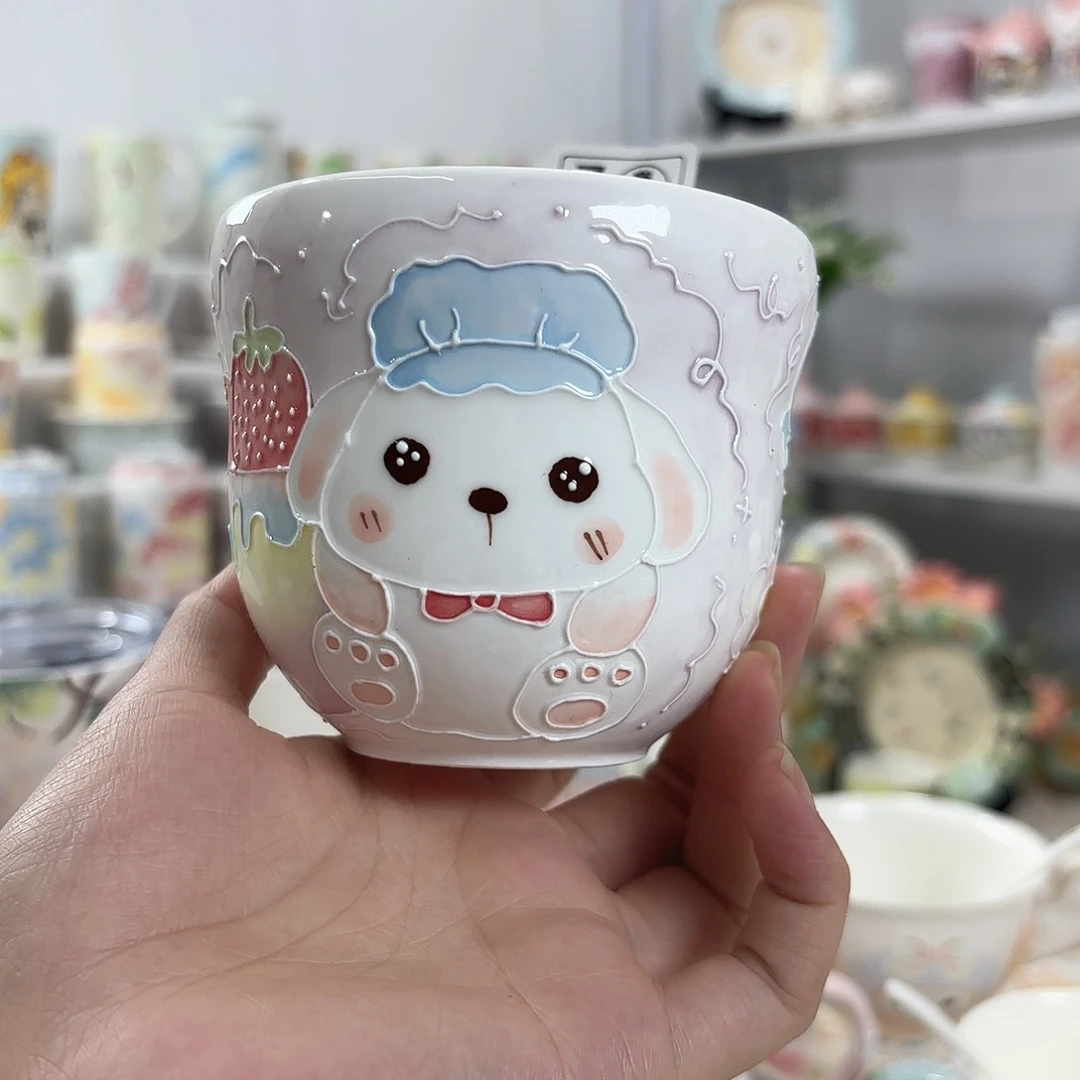 手绘高温釉下彩陶瓷