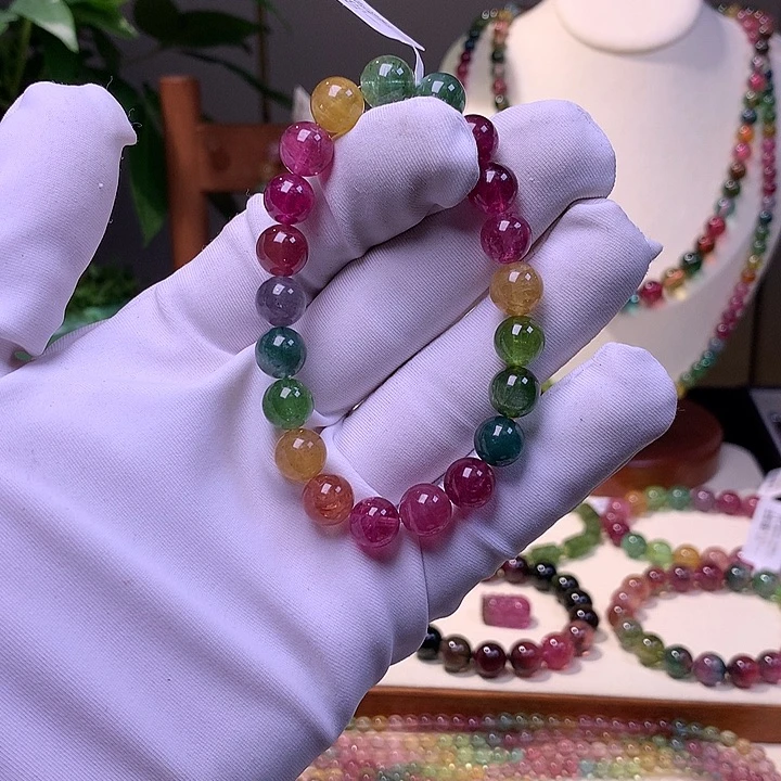 碧玺手串未镶嵌碧玺