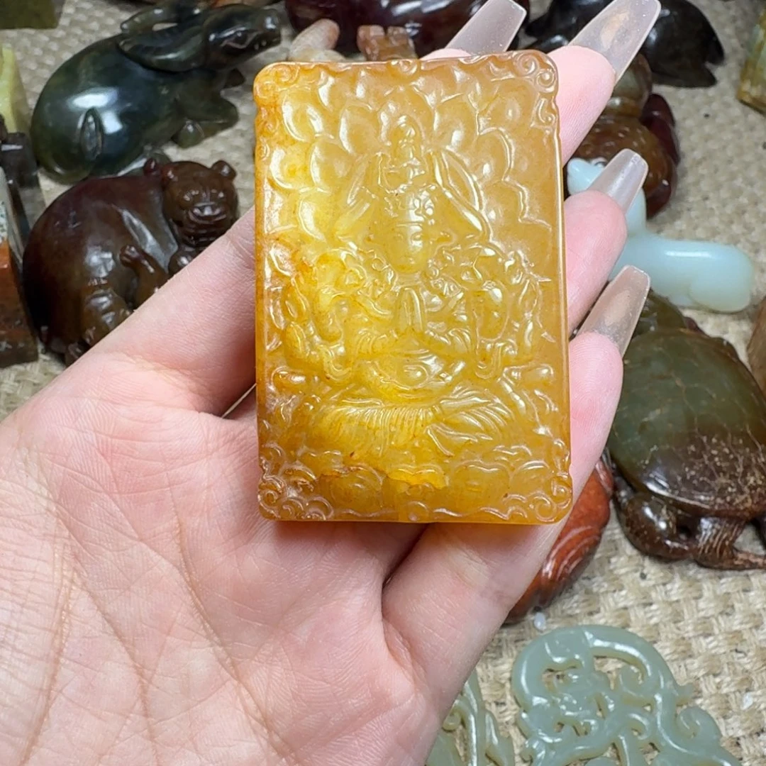 白玉菩提吊坠挂件