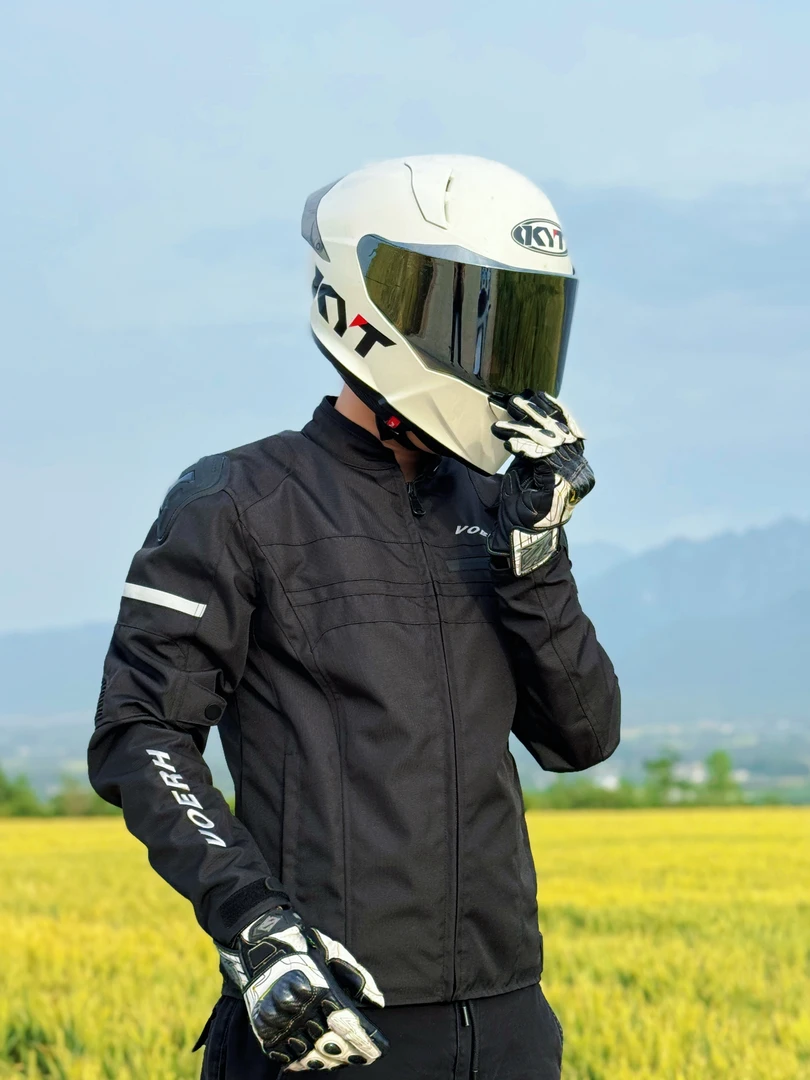 【VOERH】摩托车骑行服夏季网眼透气赛车服防护防摔耐磨舒适机车服