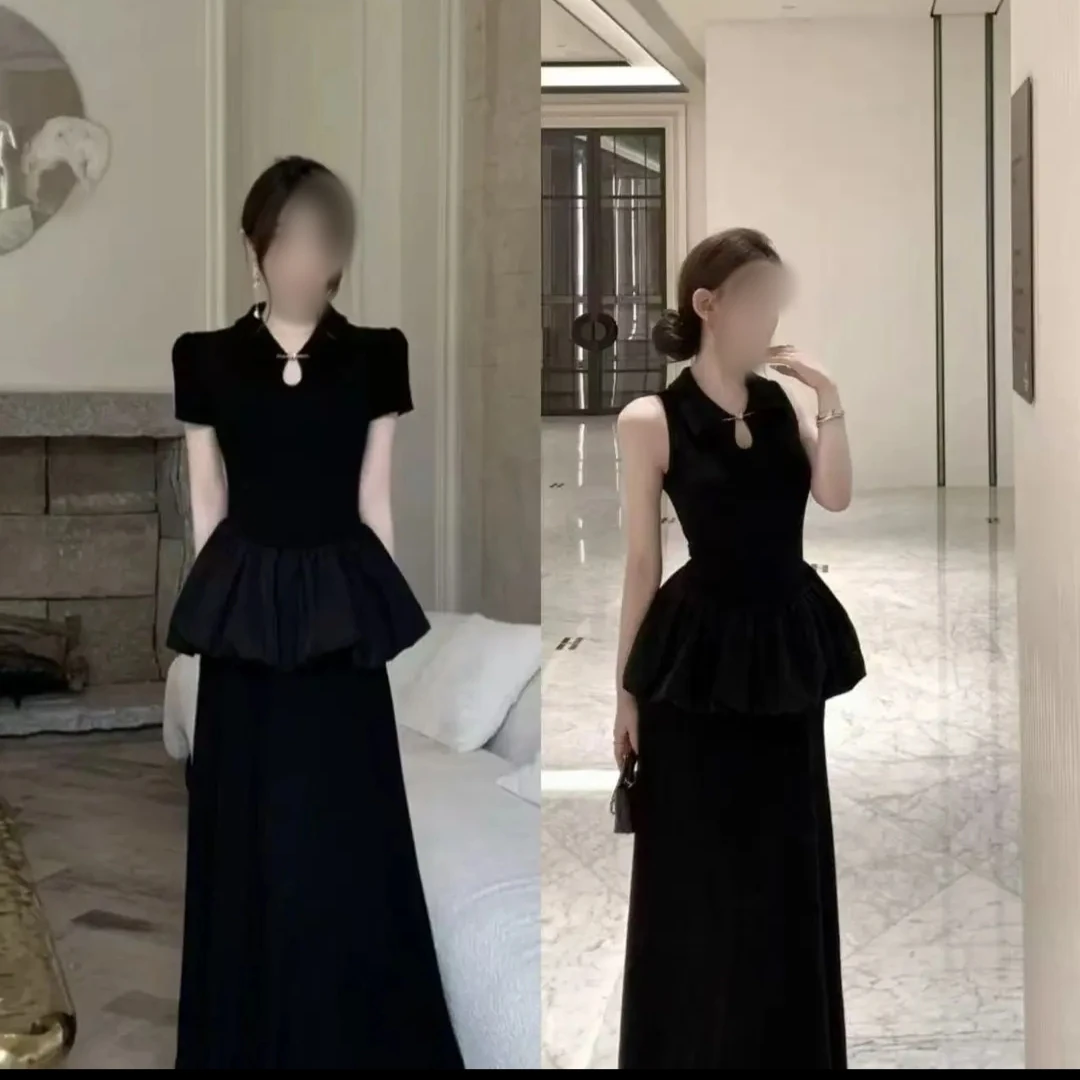 法式时尚夏季赫本风盐系少年感极简风慵懒风时尚套装