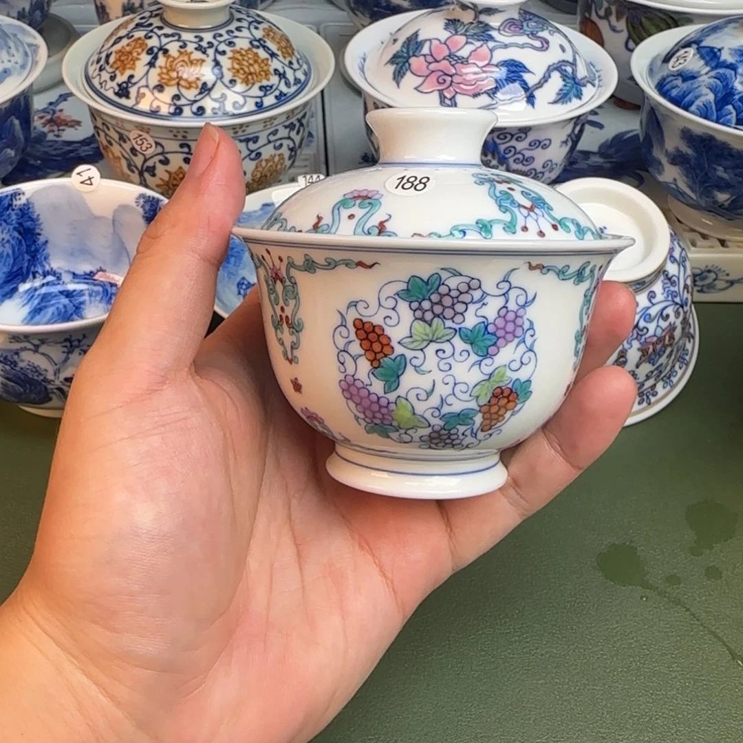 彦祖纯手工手绘茶具188